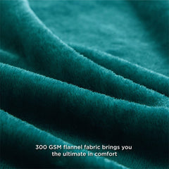 Lofaris Emerald Green Vintage 300GSM Throw Blanket For Kid Adult