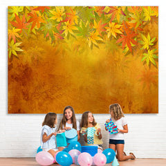 Lofaris Fall Yellow Leaves Painting Photo Backdrop for Autumn