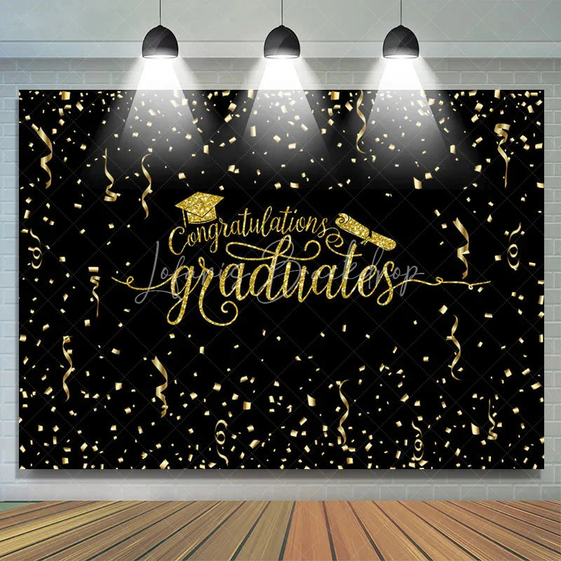 Lofaris Fallen Ribbon Congratutaions Graduates Backdrop