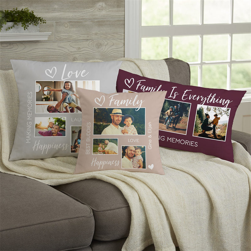 Lofaris Family Happiness Custom Pillow For Memories Gift
