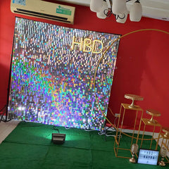 Lofaris Fancy Silver Shimmer Wall Panels | Wedding Event Party Decorations