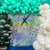 Lofaris Fancy Silver Shimmer Wall Panels | Wedding Event Party Decorations