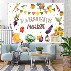Lofaris Farmers Market Theme Cowboy Holiday Party Backdrop