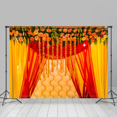 Lofaris Festa Floral Curtain To Celebrate New Year Backdrop