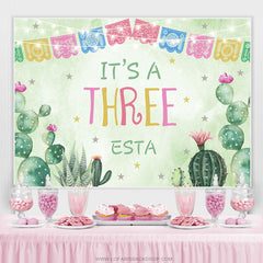 Lofaris Fiesta Theme Its A Three East Happy Birthday Backdrop