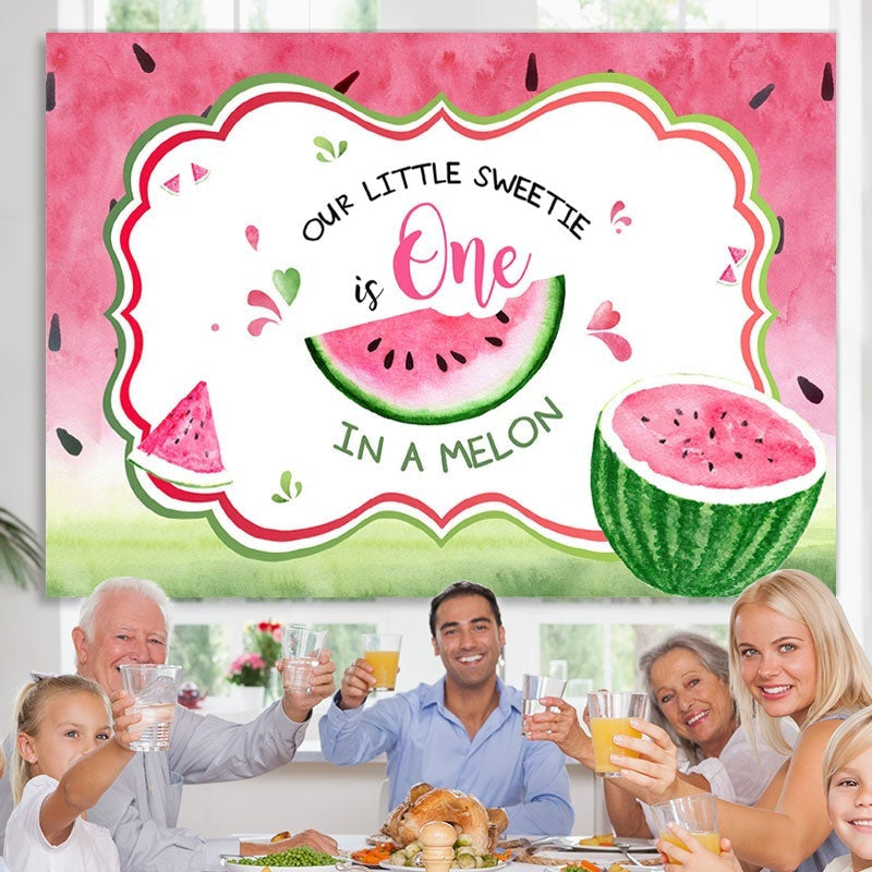 Lofaris First Birthday Photoshoot backdrops Summer Sweet Pink