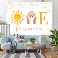 Lofaris First Trip Around The Sun 1st Birthday Backdrop