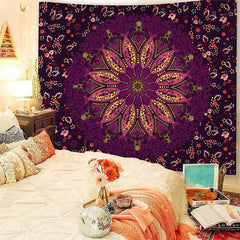 Lofaris Fish Pattern Floral Mandala Art Decor Wall Tapestry