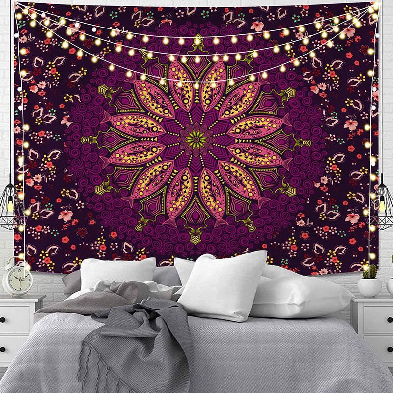 Lofaris Fish Pattern Floral Mandala Art Decor Wall Tapestry