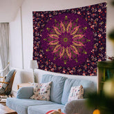 Lofaris Fish Pattern Floral Mandala Art Decor Wall Tapestry