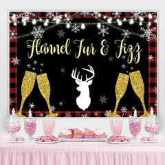 Lofaris Flannel Fun and Figg Lights Glitter Glass Backdrop
