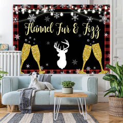 Lofaris Flannel Fun and Figg Lights Glitter Glass Backdrop