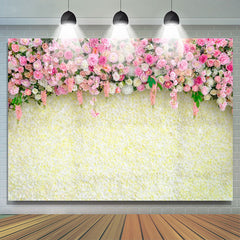 Lofaris Floral And Elegant Simple Sweet Wedding Backdrop