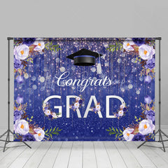 Lofaris Floral Bokeh Congrats Grad Celebration Backdrop
