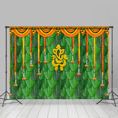 Lofaris Floral Curtain Leaf Classic Dance Party Backdrop