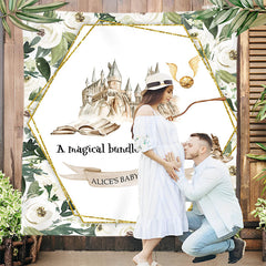 Lofaris Floral Harry Potter Theme Custom Baby Shower Backdrop