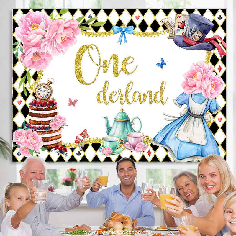 Lofaris Floral Magical Fairy Theme Onederland Birthday Backdrop