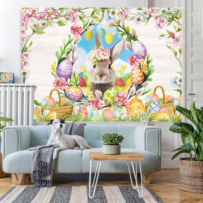 Lofaris Flower And kangaroo Happy Birthday Backdrop For Girl