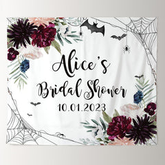 Lofaris Flower Spider Spy Halloween Bridal Shower Backdrop