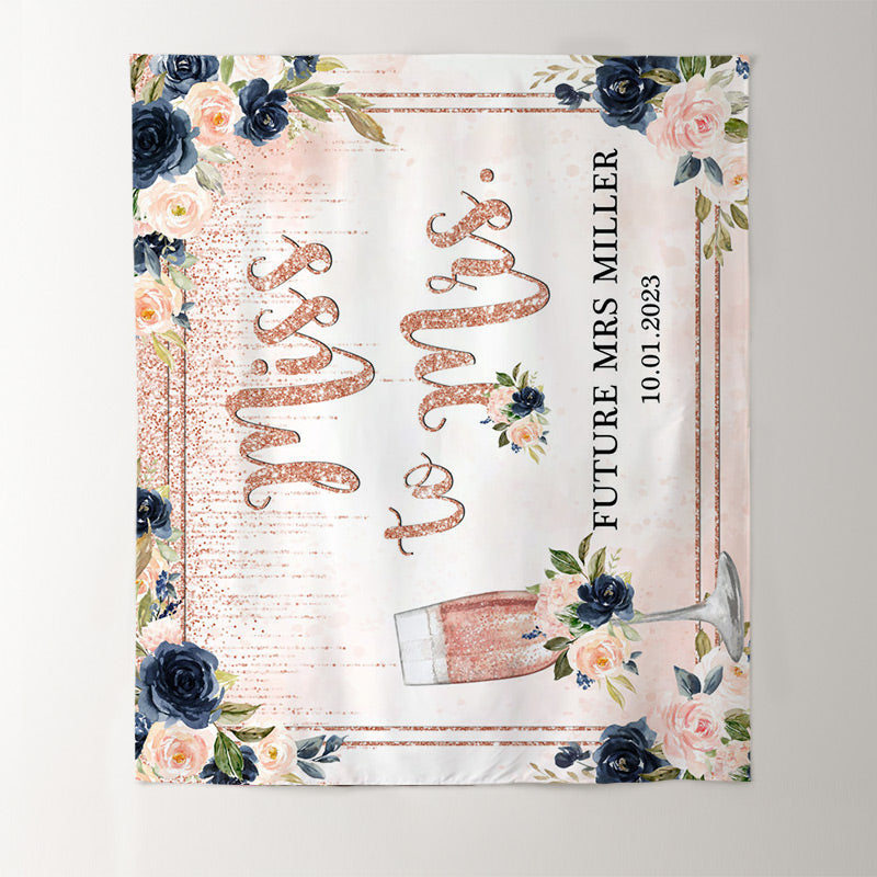 Lofaris Cheers Up With Flowers Adorable Bridal Shower Backdrop