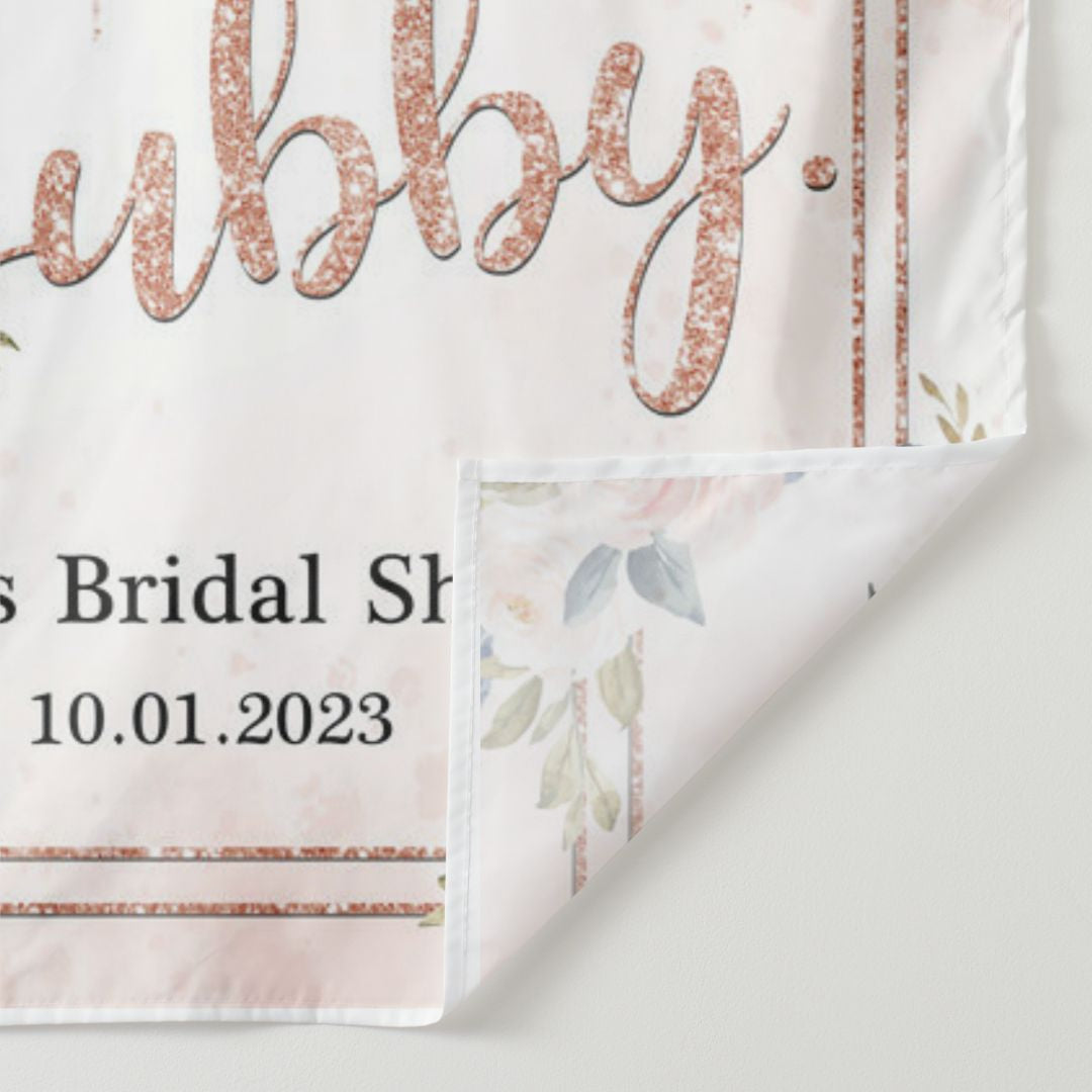 Lofaris Cheers Up With Flowers Adorable Bridal Shower Backdrop