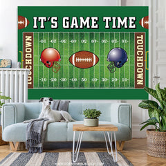 Lofaris Football Field Theme Baby Shower Decor Backdrop