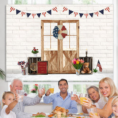 Lofaris Fourth of July Birthday Backdrop for Independence Day