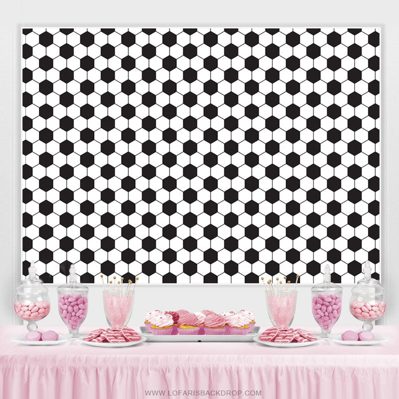 Lofaris Full Of Football Theme Happy Birthday Backdrop For Boy