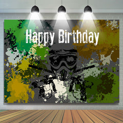 Lofaris Full Of Graffiti Shooting Game Birthday Backdrop