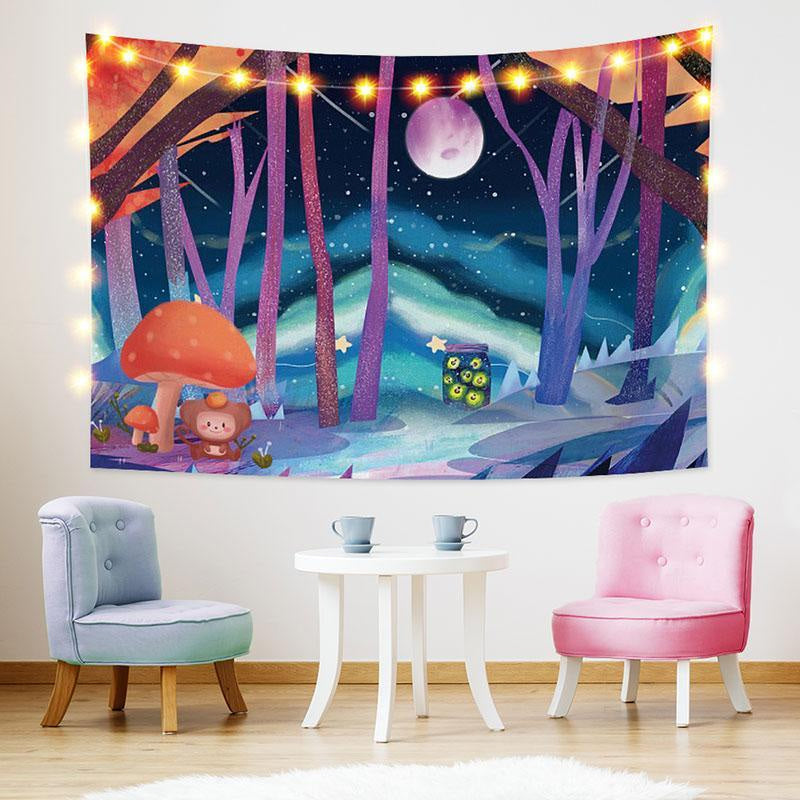 Lofaris Galaxy Trippy Novelty Cartoon Moon Custom Tapestry