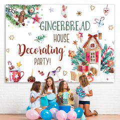 Lofaris Gingerbread House Decorating Party Christmas Backdrop