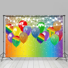 Lofaris Glitter And Colorful Balloon Backdrop For Party