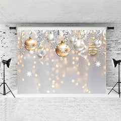 Lofaris Glitter Bokeh Halos Ball Christmas Backdrop for Winter