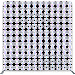 Lofaris Glitter CD Double-Sided Backdrop for Birthday Party