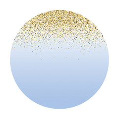 Lofaris Glitter Dots And Dark Blue Circle Birthday Backdrop