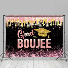 Lofaris Glitter Hot Pink Bokeh Grad And Boujee Backdrop