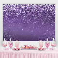 Lofaris Glitter Purple Bokeh Birthday Baby Shower Backdrop