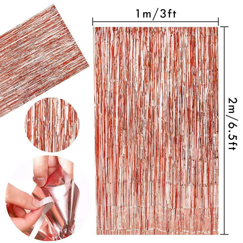 Lofaris Glitter Rose Gold Happy Birthday Balloons Decoration