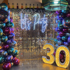 Lofaris Panel Sequins Backdrop For Party Events Decoration