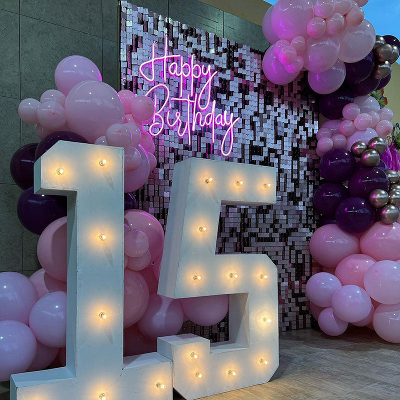 Lofaris Shimmer Wall Decoration Sequins Backdrop Best For Event Decor