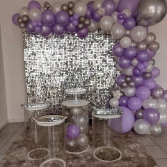 Lofaris Shimmer Wall Decoration Sequins Backdrop Best For Event Decor