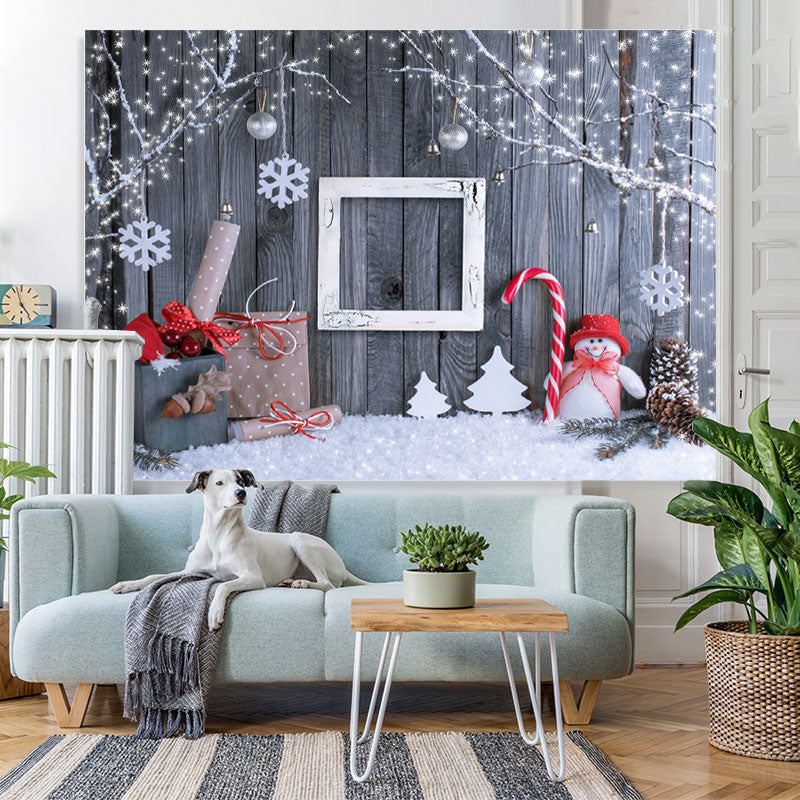 Lofaris Glitter Tree Snowflake Christmas Backdrop For Party