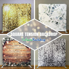 Lofaris Gold Balloons Fabric Backdrop Cover for 60th Birthday