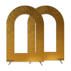Lofaris Gold Bling Spandex Open Arch Backdrop Cover For Party