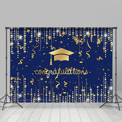 Lofaris Gold Bright Star 2022 Congratulation Dark Blue Backdrop