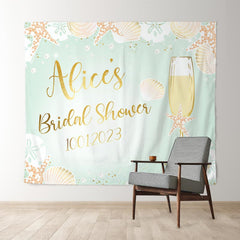 Lofaris Gold Champagne Brunch Bubbly Bridal Shower Backdrop