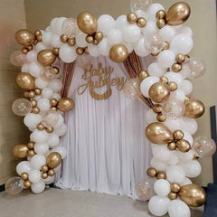 Lofaris Gold DIY 145 Pack Balloon Arch Kit | Party Decorations - White