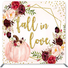 Lofaris Gold Fall In Love Double-Sided Backdrop for Wedding