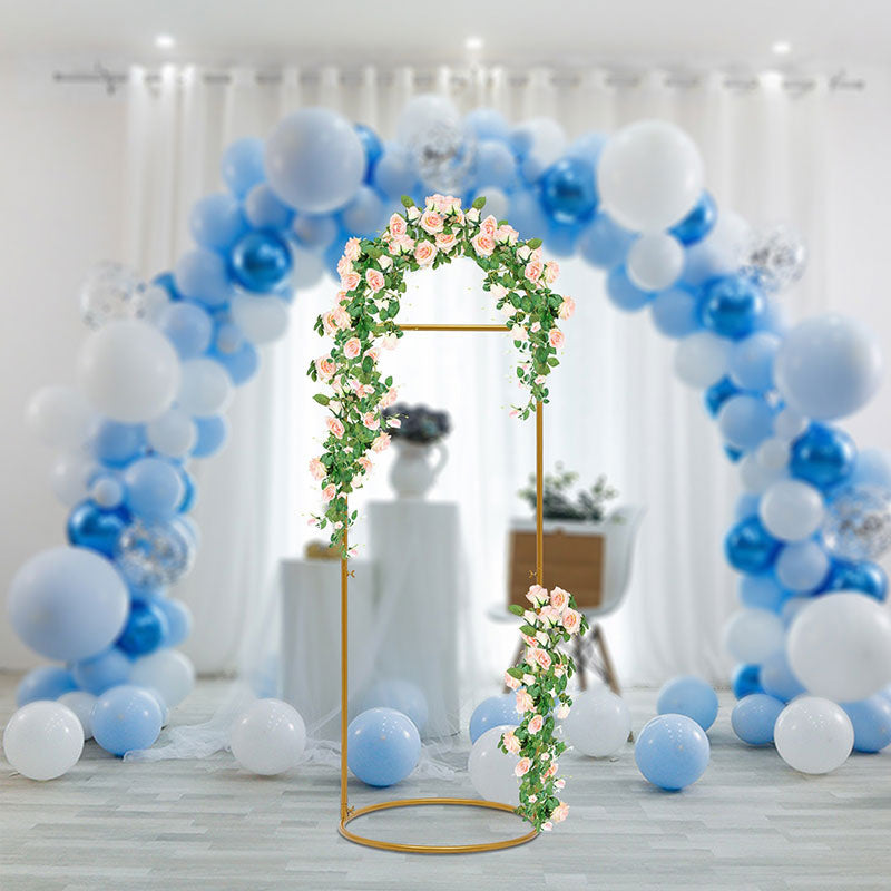 Lofaris Gold Floral Balloons Iron Decor Wedding Altar Stand