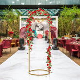 Lofaris Gold Floral Balloons Iron Decor Wedding Altar Stand